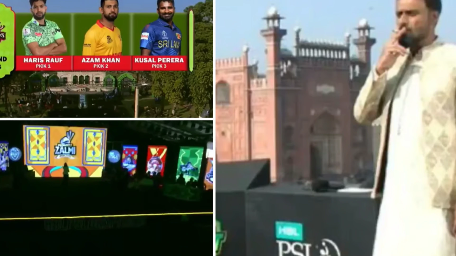 PSL Circus: Players Draft Takes Place With Faulty Mic, presenter puffing cigarette & total darkness; video